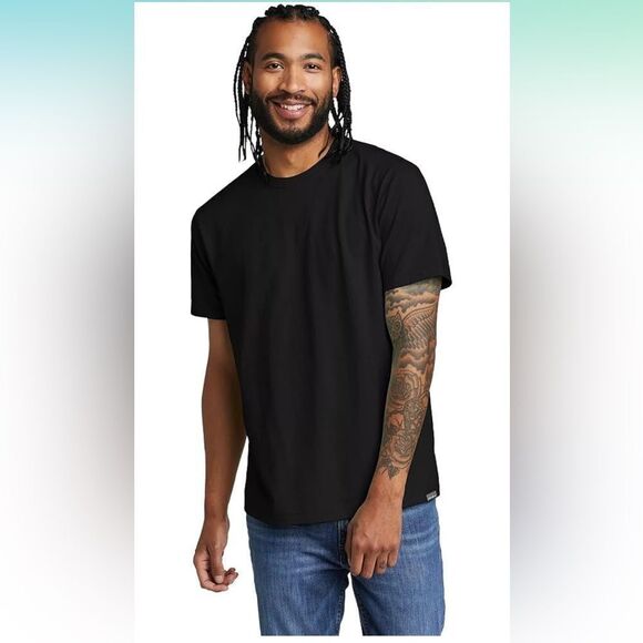 Eddie Bauer legend wash black short sleeve tee size 3 XL tall nwot in pkg - Picture 1 of 6